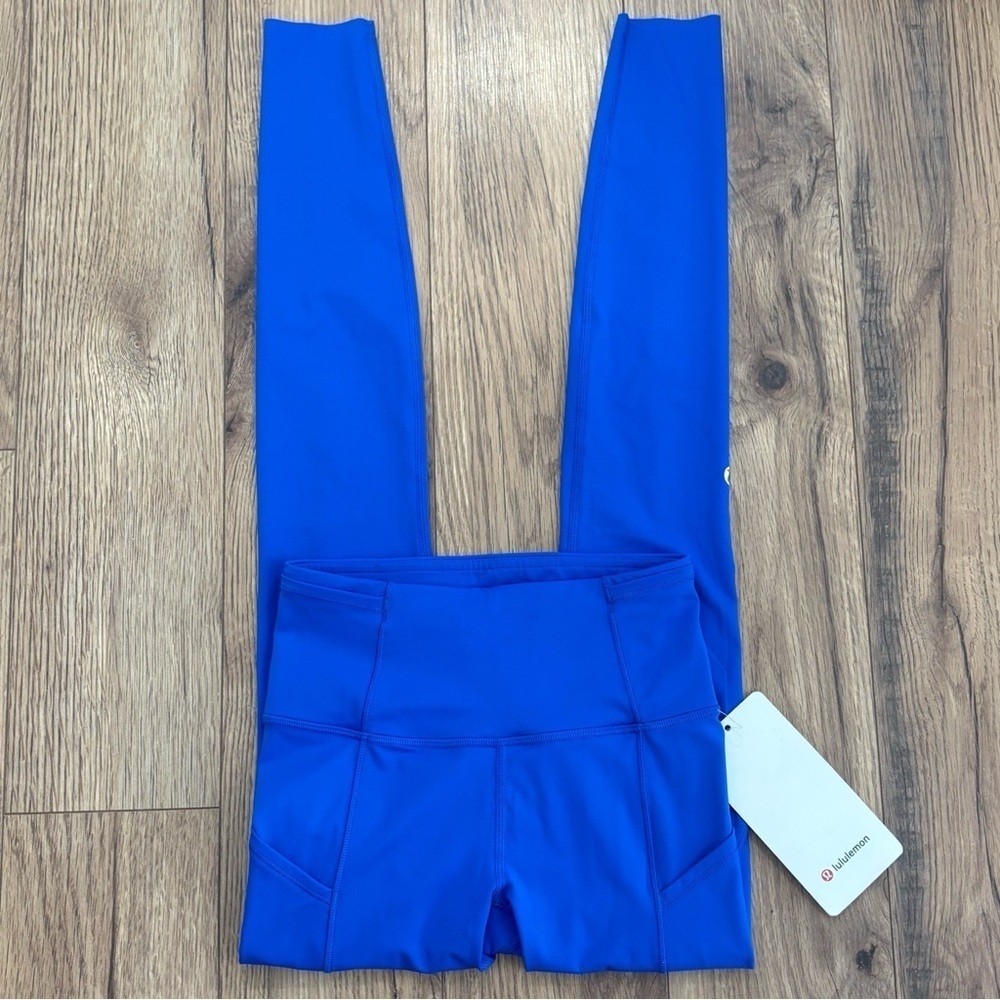 NWT Lululemon Fast And Free High Rise Tight 28" Size 2 In Blazer Blue Tone